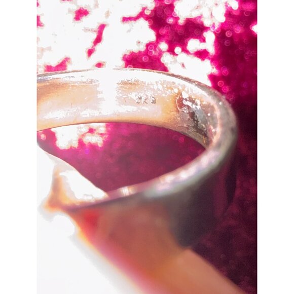 Adjustable Sterling Silver Ring With Persian Turquoise Gemstone - Picture 4 of 5